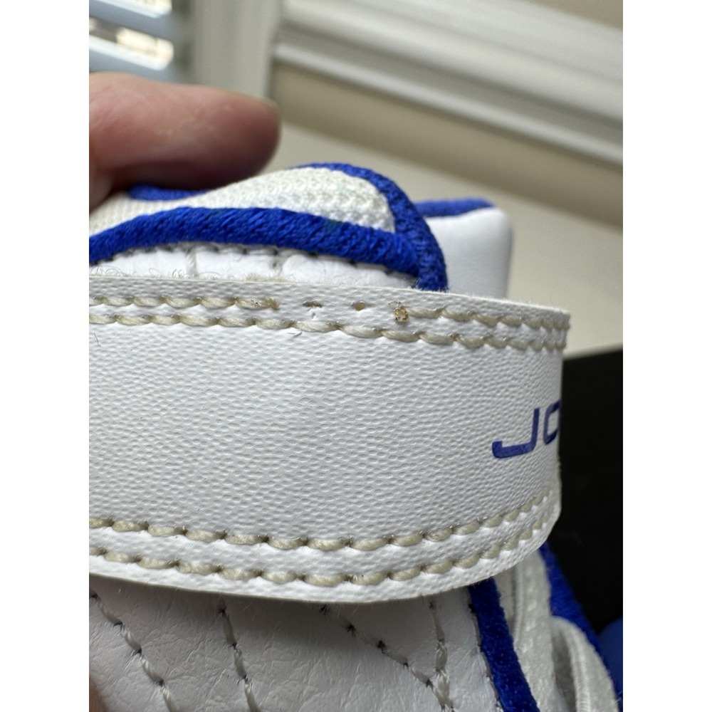 Jordan Pro Strong TD Toddler Shoes White Racer Blue Wolf Grey DC7910-104 Size 4C - Picture 12 of 16
